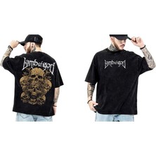 Lamb Of God Yıkamalı Over Size Tişört S