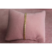 Nuit Kadın Çelik Bileklik Kararmaz 14K Altın Kaplama