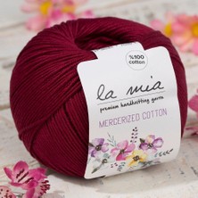 Durukar La Mia Mercerized Cotton Bordo El Örgü Ipi - 23 - 33596
