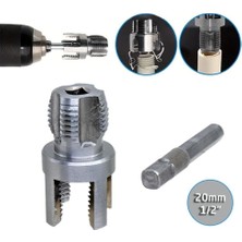 Htm Yapı Kalite Pvc Pprc Boru Iç ve Dış Diş Açma Aparatı 1/2" (20 Mm)