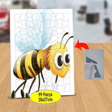 Asilmeydan Sevimli Büyük Gözlü Arı 99 Parça Puzzle Yapboz TABLO-1308-18942