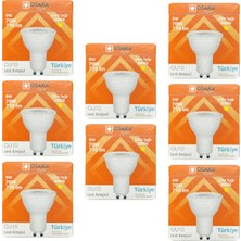 Avarson (8 Adet) Osaka 9W (70W) Sarı Işık (3000K) GU10 Duylu LED Çanak Ampul