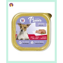 Plaisir Sığır Etli ve Sebzeli Köpek Yaş Maması 150GR