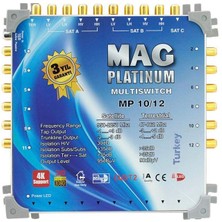 OEM MAG Platinum MP 10/12 Multiswitch - 10 Giriş 12 Çıkışlı Merkezi Uydu Santrali Hybrid 4K ve 3D Destekli
