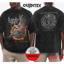 Lamb Of God Yıkamalı Over Size Tişört Xl