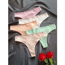 Dominant Ribana Yumuşak Dokulu 5'li String Kadın Iç Giyim Külot Set