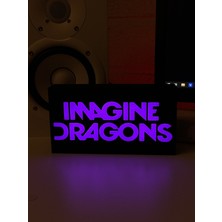 Masa Lambası - Imagine Dragons Adaptörlü Dekoratif & Hediyelik Lamba