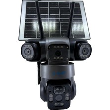 O-Kam 6060 4g 9mp Üç Lens Solar Panel Ptz Güvenlik Kamerası