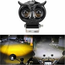Moto Eczane Sis Farı Baykuş Sarı Beyaz Çakar Modlu