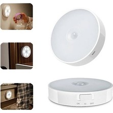 Katre46 Hareket Sensörlü 8 Ledli USB Şarjlı Beyaz Işık