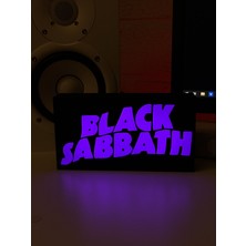 Masa Lambası - Black Sabbath Adaptörlü Dekoratif & Hediyelik Lamba