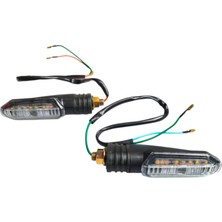 Moto Eczane Sinyal Takımı LED Kayan Uzun Sarı Işık