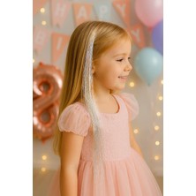 Vitrinmixmini 2'li Klipsli Parlak Kız Çocuk Parti Saçı