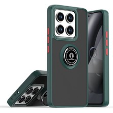Magicool Xiaomi Mi 15 Pro Kılıf Montreal Yüzüklü Silikon Kapak - Yeşil