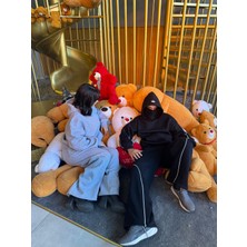 Oversize Unisex Hoodie Sweatshirt Takımı, Üç Iplik, Kapüşonlu, Kanguru Cepli