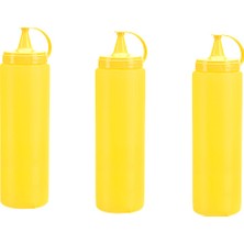 Bilfold Mayonez Sos Şişesi - 1000ML Dev Boy Sarı 3 Adet