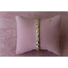 Nuit Kadın Çelik Bileklik Kararmaz 14K Altın Kaplama