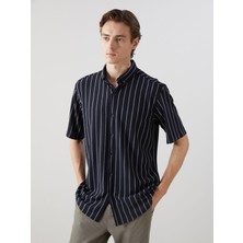 Lc Waikiki Yeni Sezon Regular Fit Kısa Kollu Çizgili Erkek Gömlek