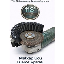 EVORADECO 118° Matkap Bileme Aparatı – Taşlama Makinesi Uyumlu Hss Matkap Ucu Bileme Kılavuzu 115–125 mm