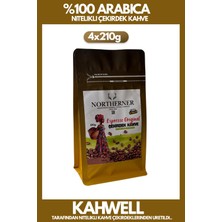 Northerner Espresso Original Çekirdek Kahve 4x210G %100 Arabica