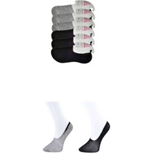 Royaleks Siyah ve Gri Kadın Babet Çorap 6 Çift