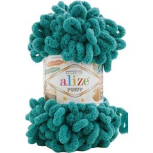 Alize Puffy (5 Adet) 847 Zümrüt Rengi Elörgü Ipliği