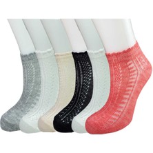 Royaleks 6 Adet Örgü Işlemeli Kadın Fantezi Bilek Çorap