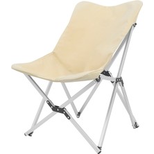 Kamp Ayısı® Alüminyum Katlanabilir Kamp Sandalyesi – Askılı Omuz Çantalı, Oxford Kumaş, Krem
