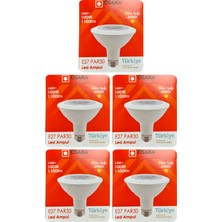 Avarson (5 Adet) Osaka 14W (100W) Sarı Işık (3000K) E27 Duylu (Kalın Duy) LED PAR30 Ampul