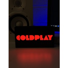Masa Lambası - Coldplay Adaptörlü Dekoratif & Hediyelik Lamba