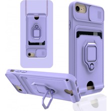 Magicool Iphone 6 Kılıf Zuma Kartvizitli Yüzüklü Silikon - Lila
