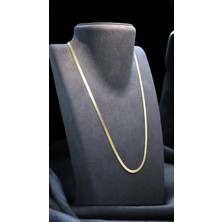 Stainless Steel Gold Renk Düz Zincir Kolye