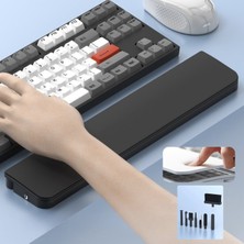McStorey Gaming Klavye Bilek Desteği ve 22 Parça Temizlik Kiti Ergonomik Tasarım Nefes Alan Sünger Dolgulu Mıknatıslı Organizer