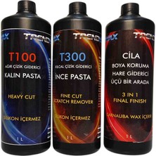 Trendwax 3lü Set 1 Litre Kalinpasta, Hare Giderici Pasta, Koruyucu Cila Wax