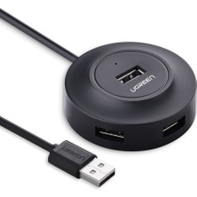 Ugreen USB 2.0 4 Portlu Hub Çoklayıcı, Siyah