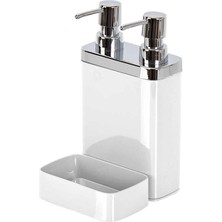 Primanova Viva 2'li Sıvı Sabunluk Süngerli Beyaz M-E10-01