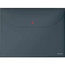 Leitz Cosy Çıtçıtlı, 2 Cepli Gizlilik Dosyası, A4, Gri