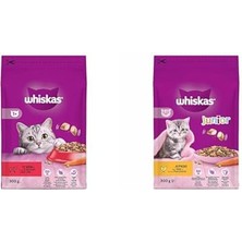 Whiskas Sığır Etli/havuçlu Kedi Maması 300 G ve Whiskas Yavru Tavuklu Kuru Mama 300 G