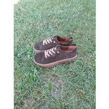 Henne Kadın Ortapedik Hakiki Deri Lastikli Ayakkabı