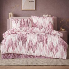 Meine Home Çift Kişilik Pembe Soyut Desenli Nevresim Takımı