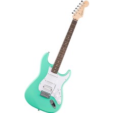 Squier By Fender Debut Collection Hss Stratocaster Elektro Gitar, Laurel Klavye, Beyaz Vuruş Tahtası