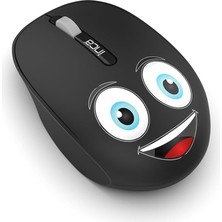 Inca Weeny IWM-245ST Desing 3D Wireless Siyah Mouse Sevimli Emoji Karakterli,2.4 Ghz Nano Usb,ergono