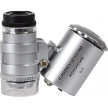 Kuzgun Ticaret Iphone5 Için Uyumlu Kapaklı Lens Mikroskop Taşınabilir Mini Cep Boyutu LED Mikroskop NO.9882IP5II - Lisinya