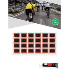 Mucit Home Bisiklet Lastik Yaması 24 Parça Tekerlekli Araç Lastik Yırtılma Kesilme Tamir Seti Hızlı Bakım Kiti