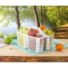 Kuzgun Ticaret Buzdolabı Düzenleyici Sepet - Beyaz