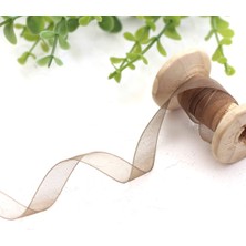 Bimotif Organze Kurdele, 20 Metre Kahverengi