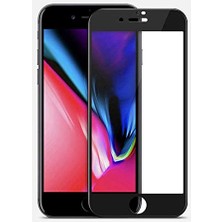 Elfia ile Uyumlu iPhone 8 Plus Ekran Koruyucu Nano Tam Kapatan Fib Siyah