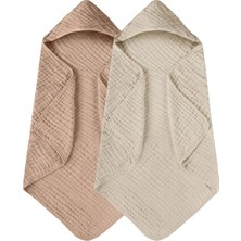 MINUCHE%100 Müslin Pamuklu Havlu Kundak - 80X80 cm Bebek Banyo Havlusu - Ultra Yumuşak ve Emici