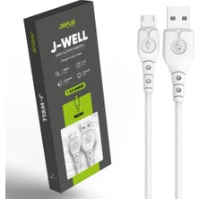 Jopus Universal Micro Data Kablosu Jo-Dk9 J-Well, Beyaz, 1mt