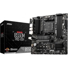 B550M Pro-Vdh Am4 Ddr4 4400(OC) HDMI Dp VGA M.2 Usb3.2 Matx Anakart